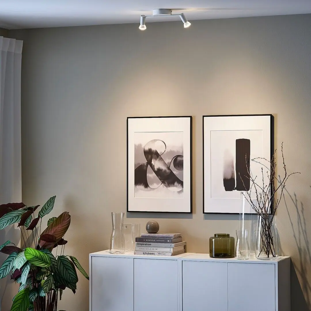 Plafoniera Ikea Krusnate 2-brate (Alb)