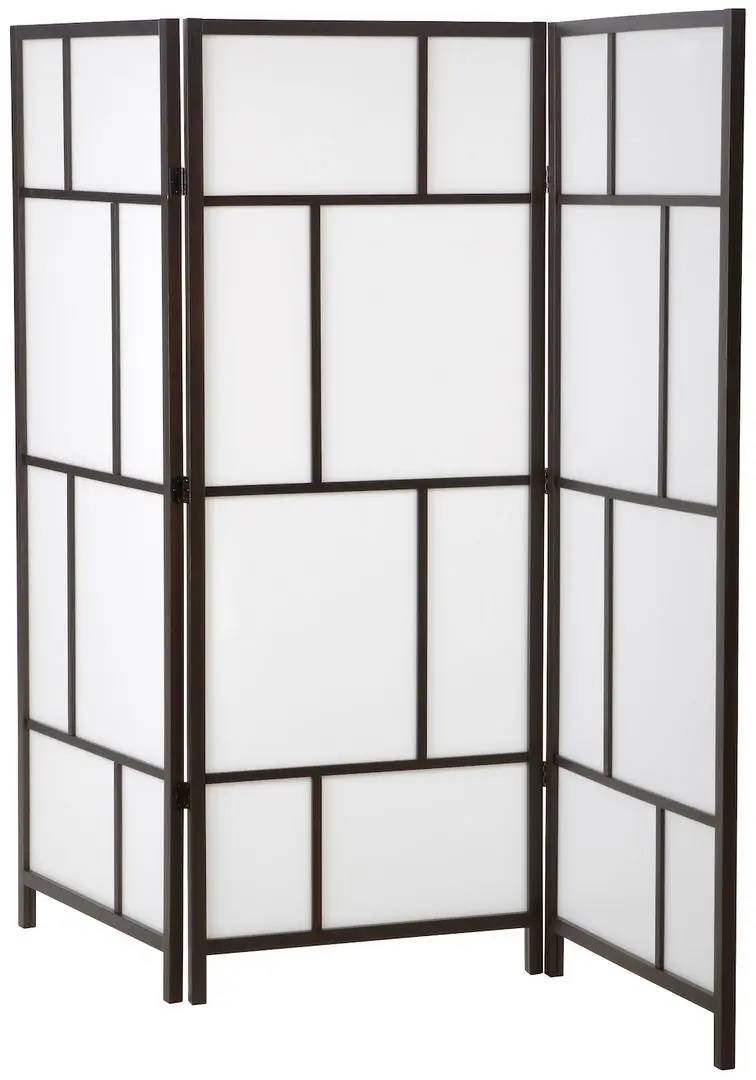 Paravan de camera Ikea Risor 216x185 (Alb/Negru)