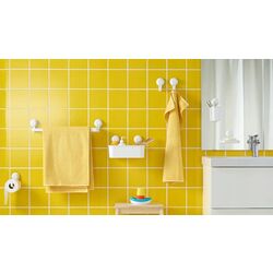 Suport prosoape cu ventuza Ikea Tisken (Alb) Thumb