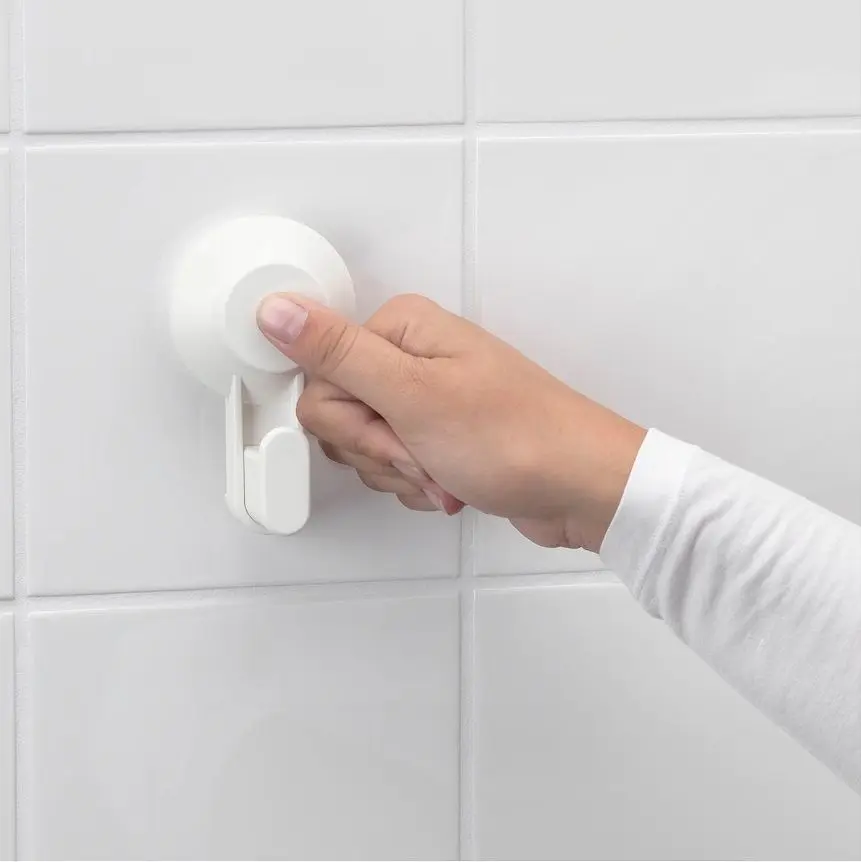 Suport prosoape cu ventuza Ikea Tisken (Alb)