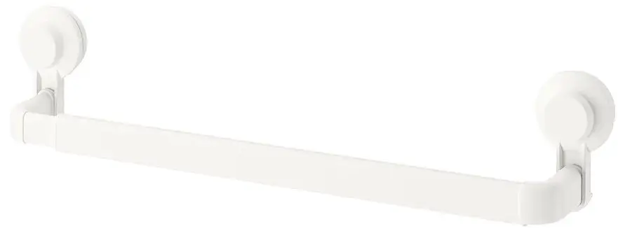Suport prosoape cu ventuza Ikea Tisken (Alb)