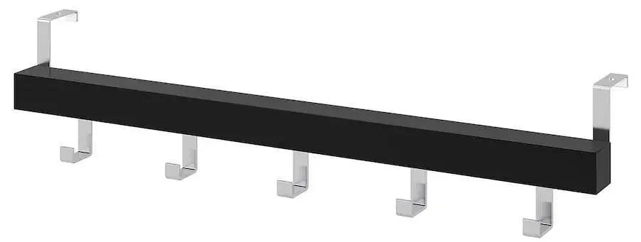 Cuier uşă/perete Ikea Tjusig 60cm (Negru)