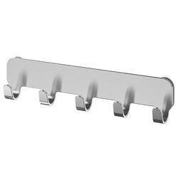 Вешалка с крючками Ikea Brogrund (Нержавеющая сталь)