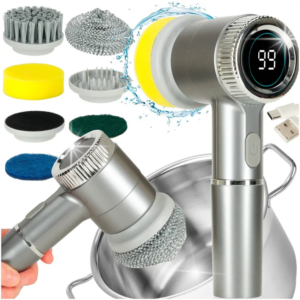Perie electrică de curățare 5in1 Ikonka KX3295 (Silver) - 7