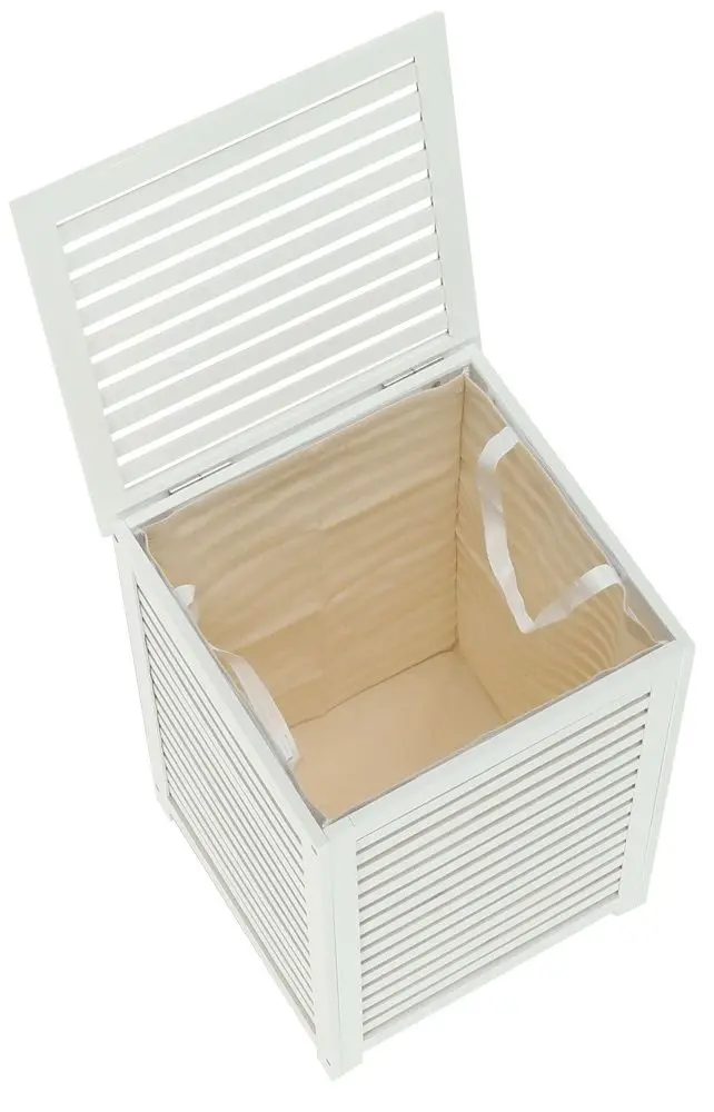 Cos pentru rufe Mobhaus Basket (White/Beige)
