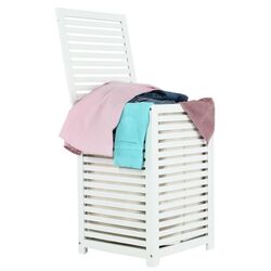 Cos pentru rufe Mobhaus Basket (White/Beige)