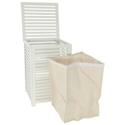 Cos pentru rufe Mobhaus Basket (White/Beige) Thumb