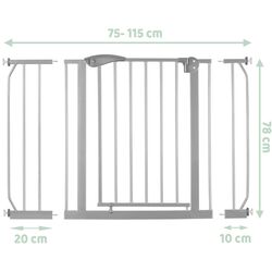 Защитный барьер для детей Nukido 718301 (Grey) Thumb