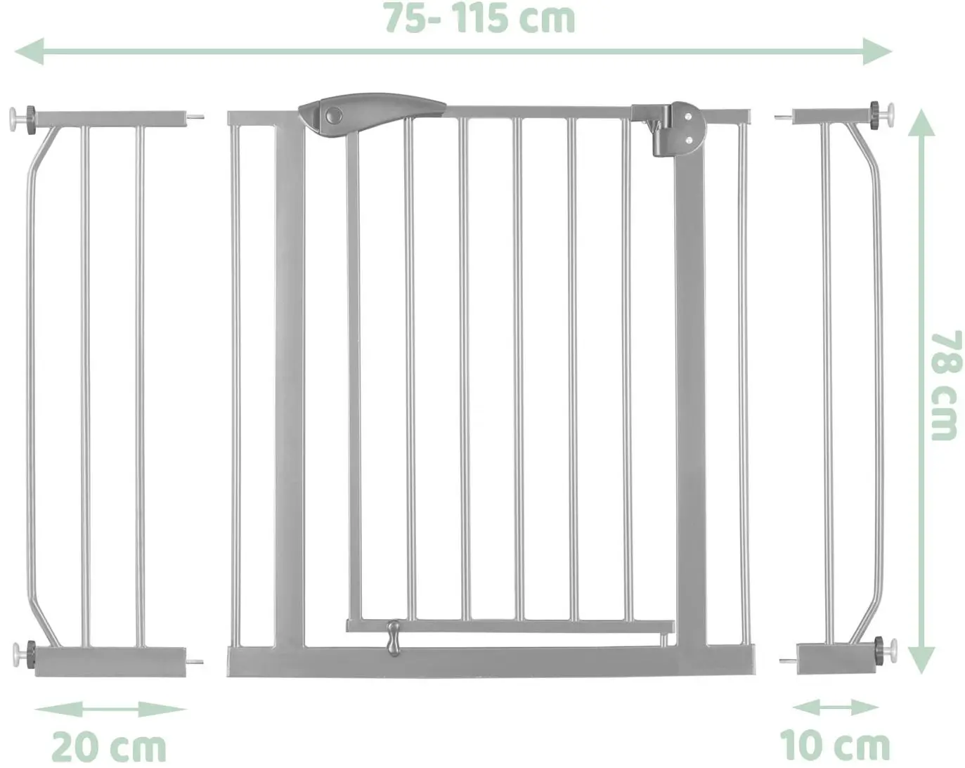 Защитный барьер для детей Nukido 718301 (Grey)