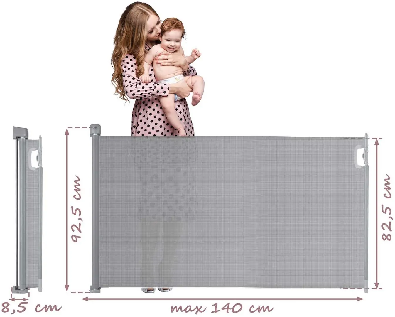 Защитный барьер для детей Nukido 718401 (Grey)