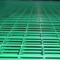 Panou de plasă sudată acoperit cu PVC Wire Mesh 1x2m (Green) Thumb