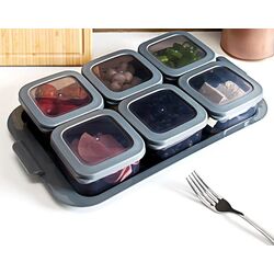 Set caserole pentru produse alimentare + tava Porsima K150 (Grey) Thumb