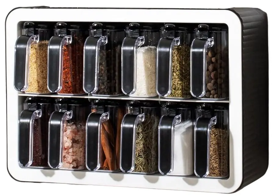 Set recipiente pentru condimente Violet House 0440 (Black/White)