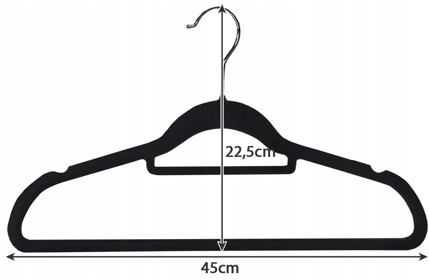 Набор вешалок Ruhhy 22536 (Black)