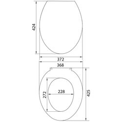 Сиденье с крышкой для унитаза SoloPlast SU-1 (White) Thumb