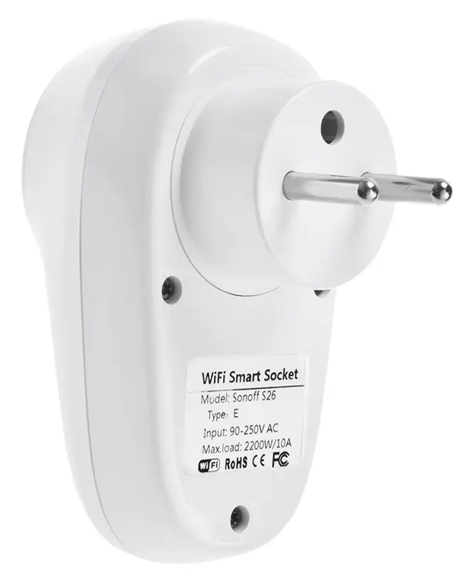 Умная розетка Sonoff S26 R2 16A (White)