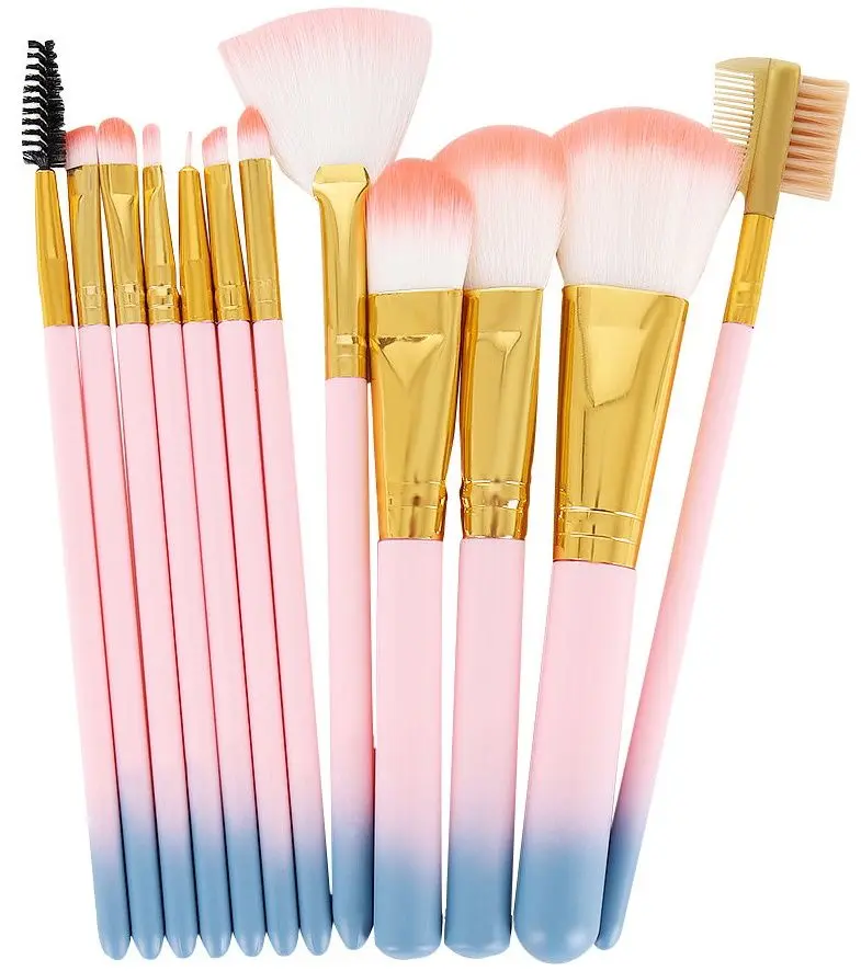 Набор кисточек для макияжа Soulima 8696 (Light Pink)