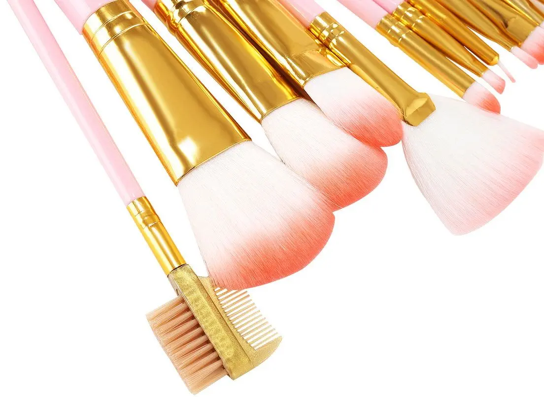 Набор кисточек для макияжа Soulima 8696 (Light Pink)