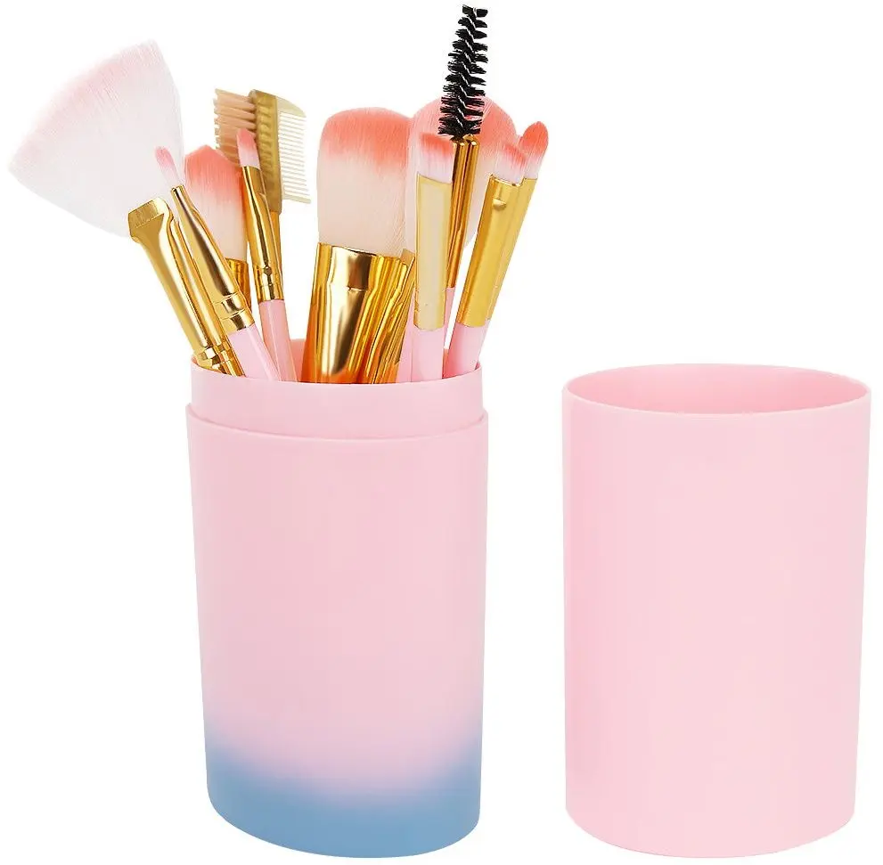 Набор кисточек для макияжа Soulima 8696 (Light Pink)