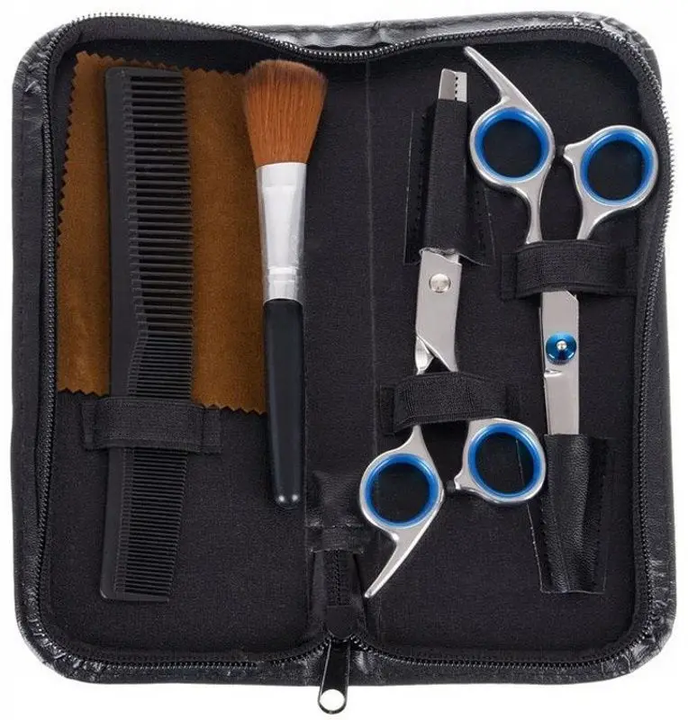 Set foarfece de coafura Soulima 18084 (Silver/Black)