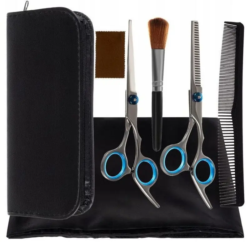 Set foarfece de coafura Soulima 18084 (Silver/Black)