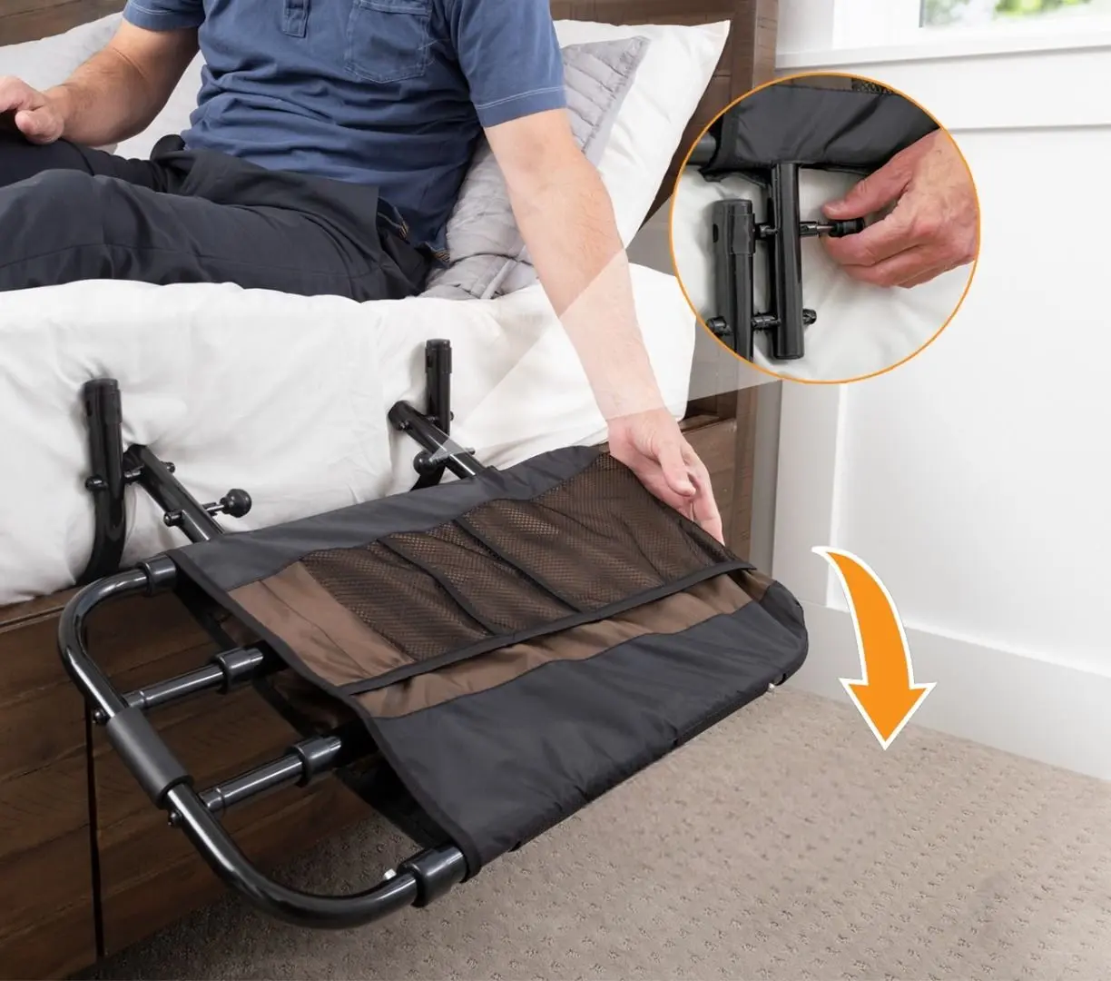 Bara de sustinere pentru pat Stander EZ Adjust (Black)