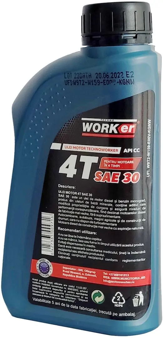 Ulei TechnoWorker 4T 0.6L SAE 30 VOR57594