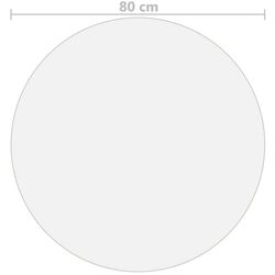 Protectie PVC pentru masa VidaXL 288247 80cm (Transparent) Thumb