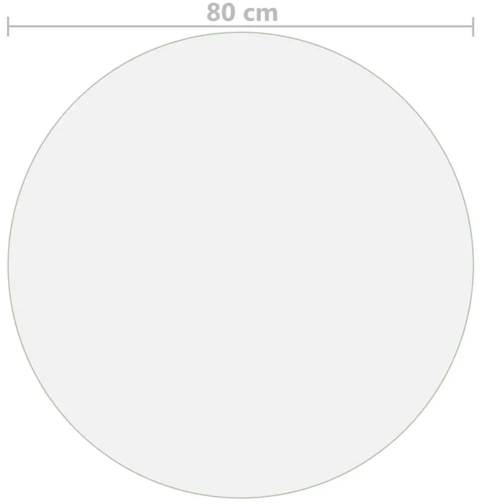 Protectie PVC pentru masa VidaXL 288247 80cm (Transparent)