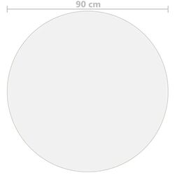 Protectie PVC pentru masa VidaXL 288249 90cm (Transparent) Thumb