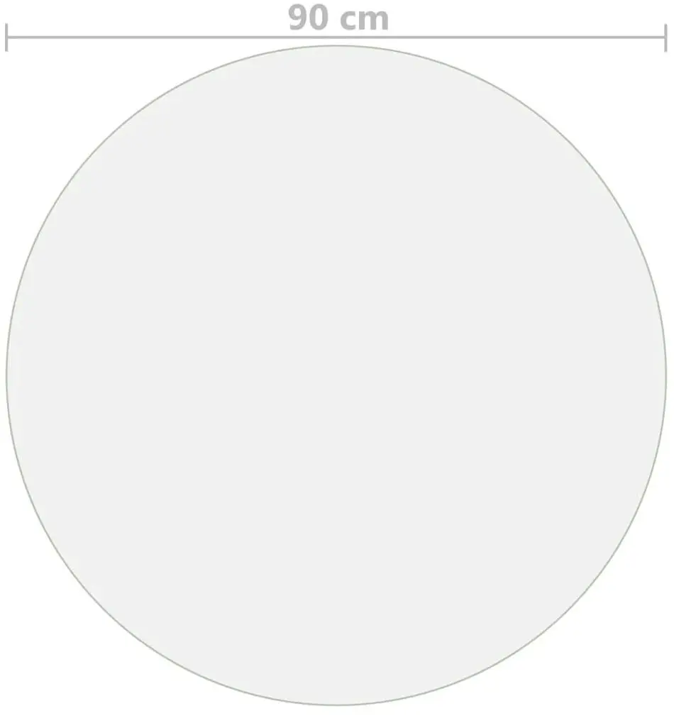 Protectie PVC pentru masa VidaXL 288249 90cm (Transparent)
