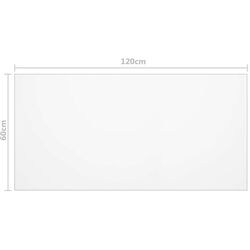 Protectie PVC pentru masa VidaXL 288261 120x60cm (Transparent) Thumb