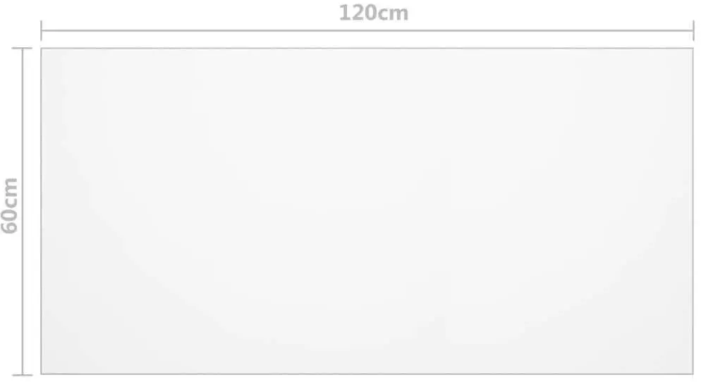 Protectie PVC pentru masa VidaXL 288261 120x60cm (Transparent)