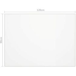 Protectie PVC pentru masa VidaXL 288263 120x90cm (Transparent) Thumb