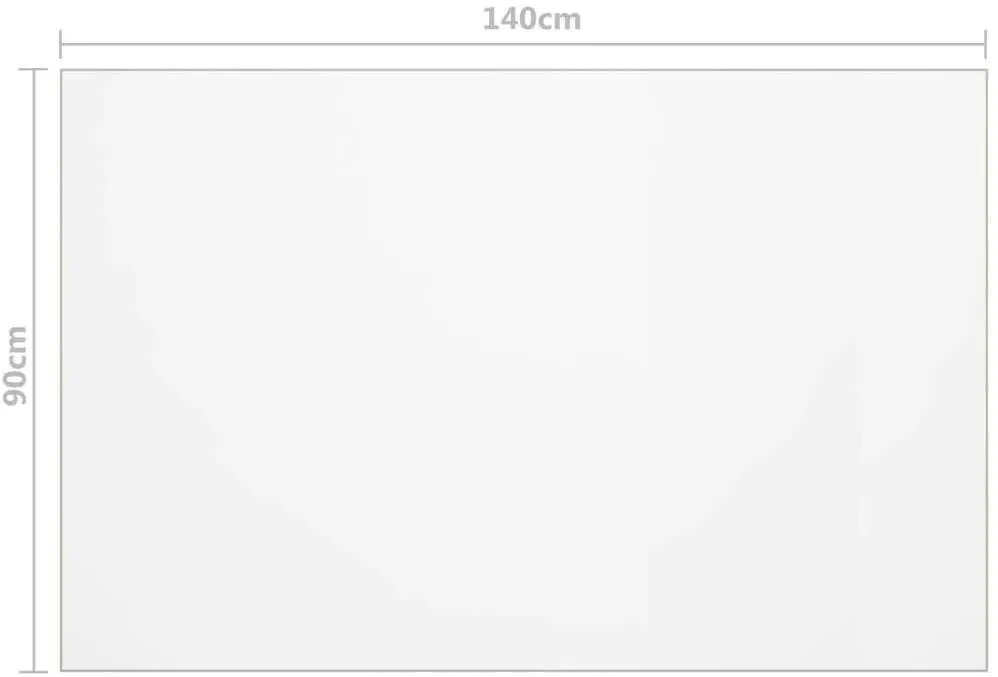 Protectie PVC pentru masa VidaXL 288265 140x90cm (Transparent)
