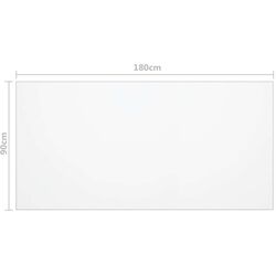 Protectie PVC pentru masa VidaXL 288269 180x90cm (Transparent) Thumb