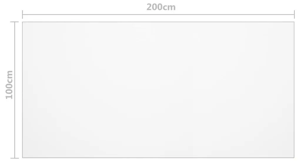 Protectie PVC pentru masa VidaXL 288271 200х100cm (Transparent)