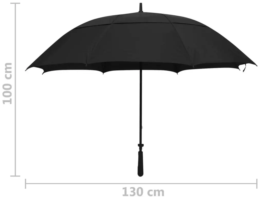 Umbrela VidaXL 149140 (Black)