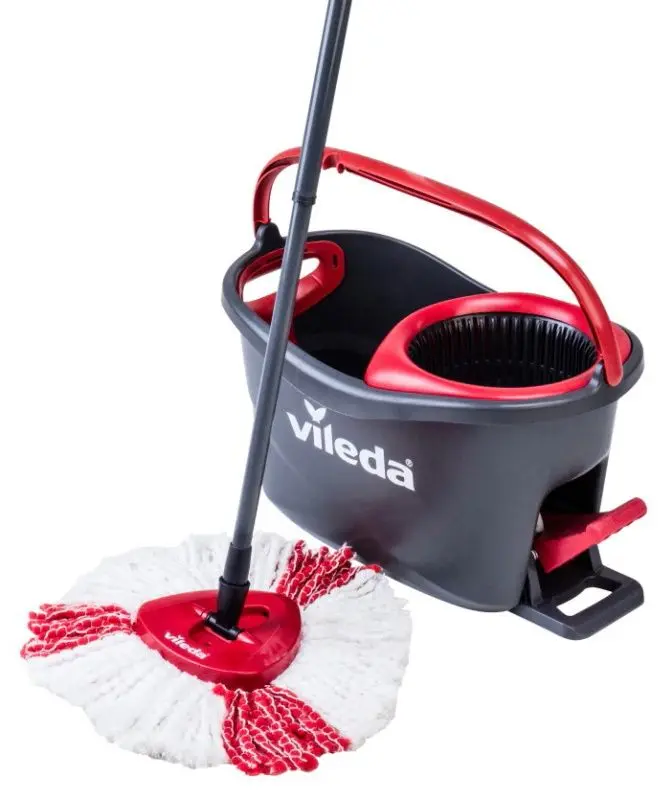 Набор швабра + ведро Vileda Turbo (Black/Red)