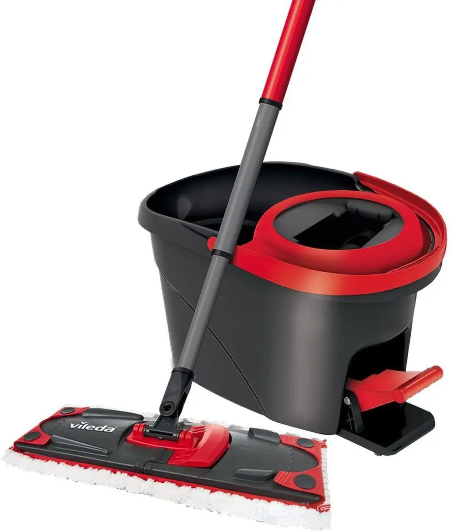 Набор швабра + ведро Vileda Ultramat Turbo (Black/Red)