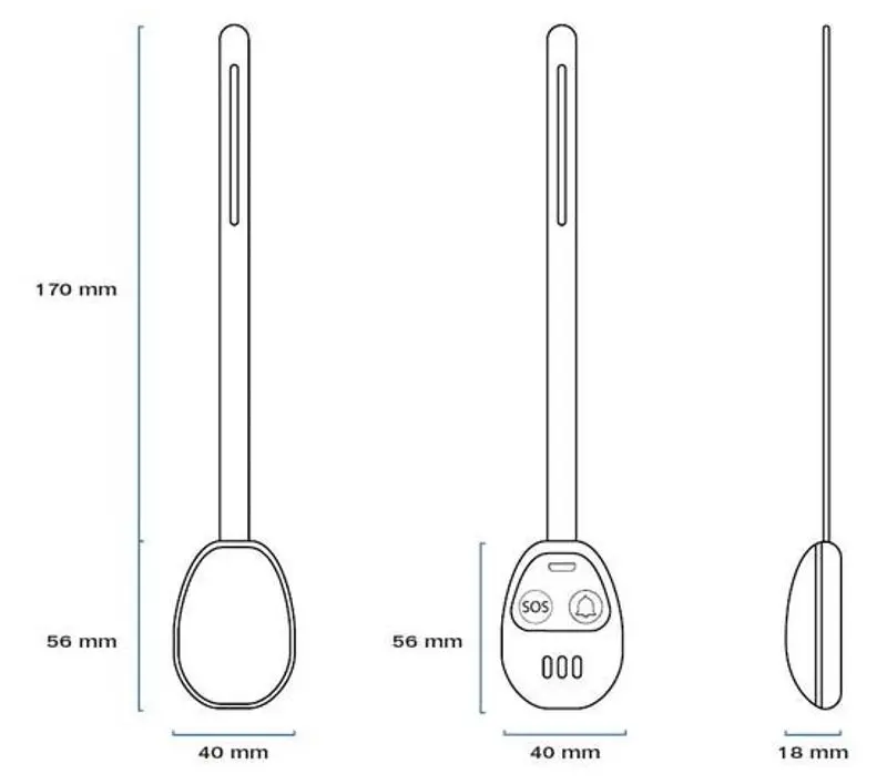 Брелок-антивор XD Design Elle Protection Charm P330.731 (Black)