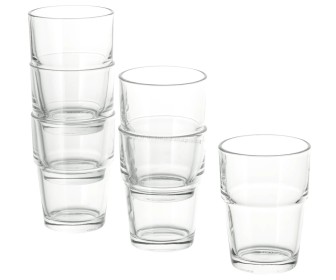 Set pahare Ikea Reko (Transparent)