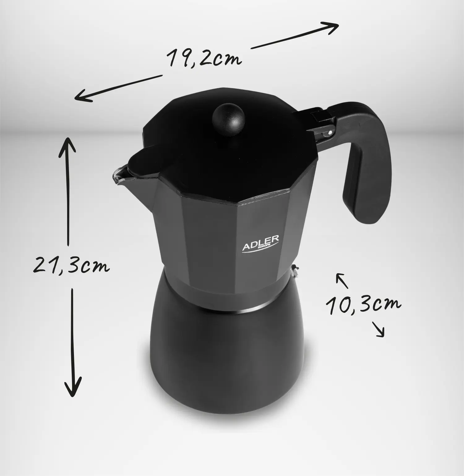 Гейзерная кофеварка Adler AD 4420 (Black) - 12