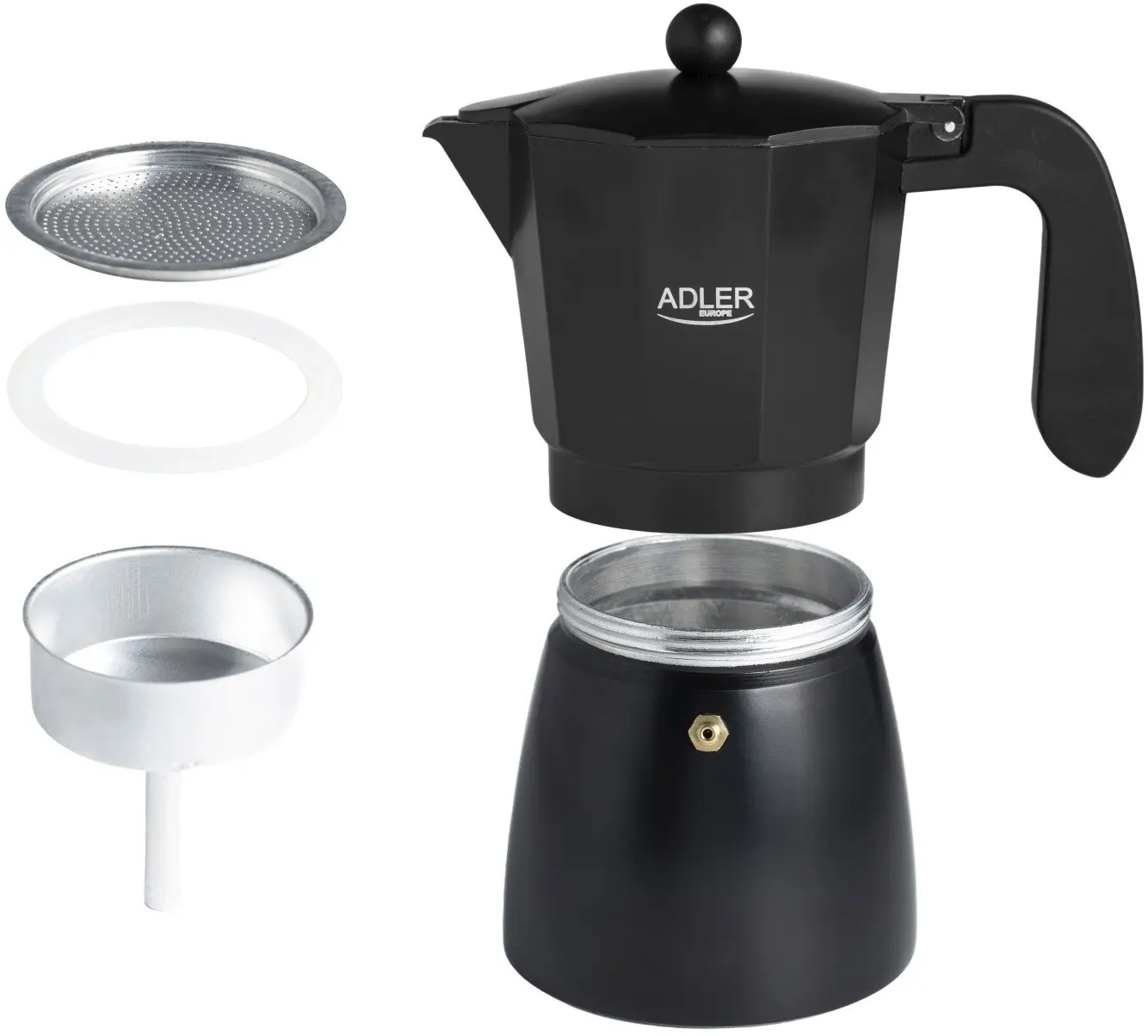 Гейзерная кофеварка Adler AD 4420 (Black) - 6
