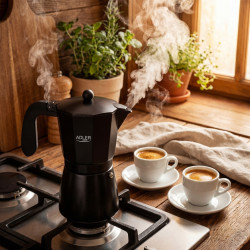 Гейзерная кофеварка Adler AD 4420 (Black) Thumb