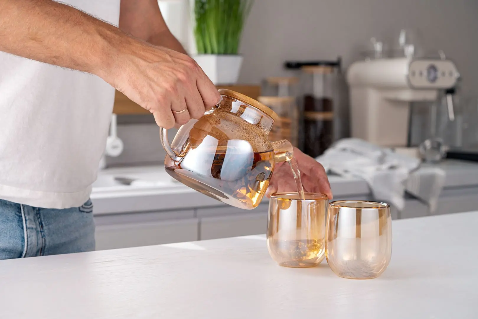 Infuzor Ardesto Golden Moon (Golden/Transparent)