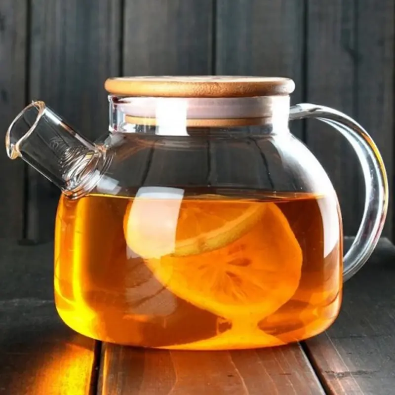 Заварочный чайник Ardesto Midori AR3010GB (Transparent/Bamboo)