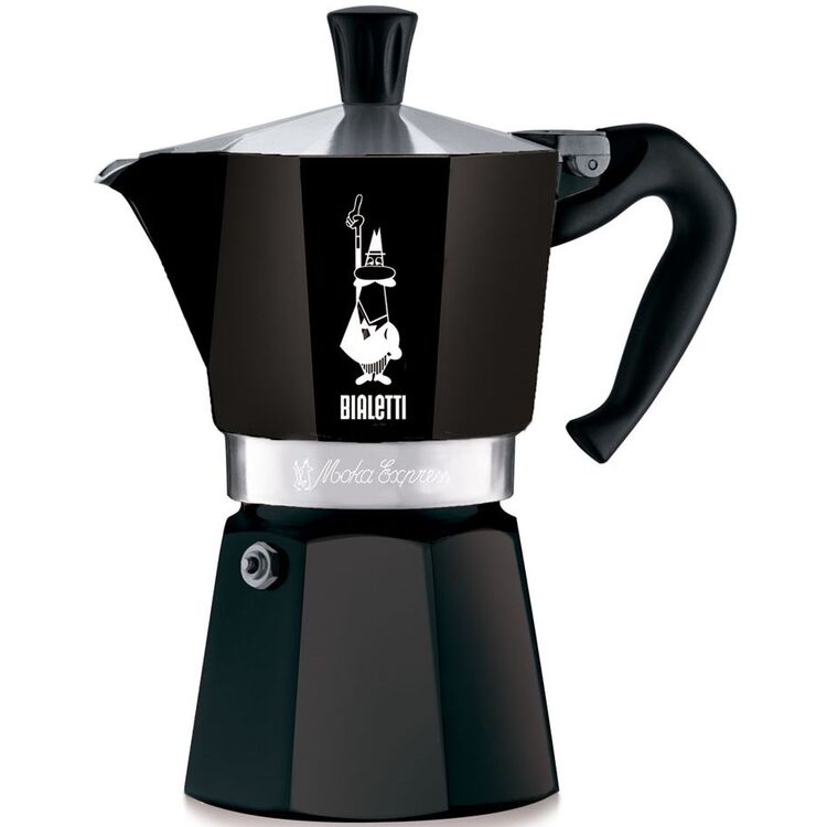 Гейзерная кофеварка Bialetti Moka Express 3TZ (Black)