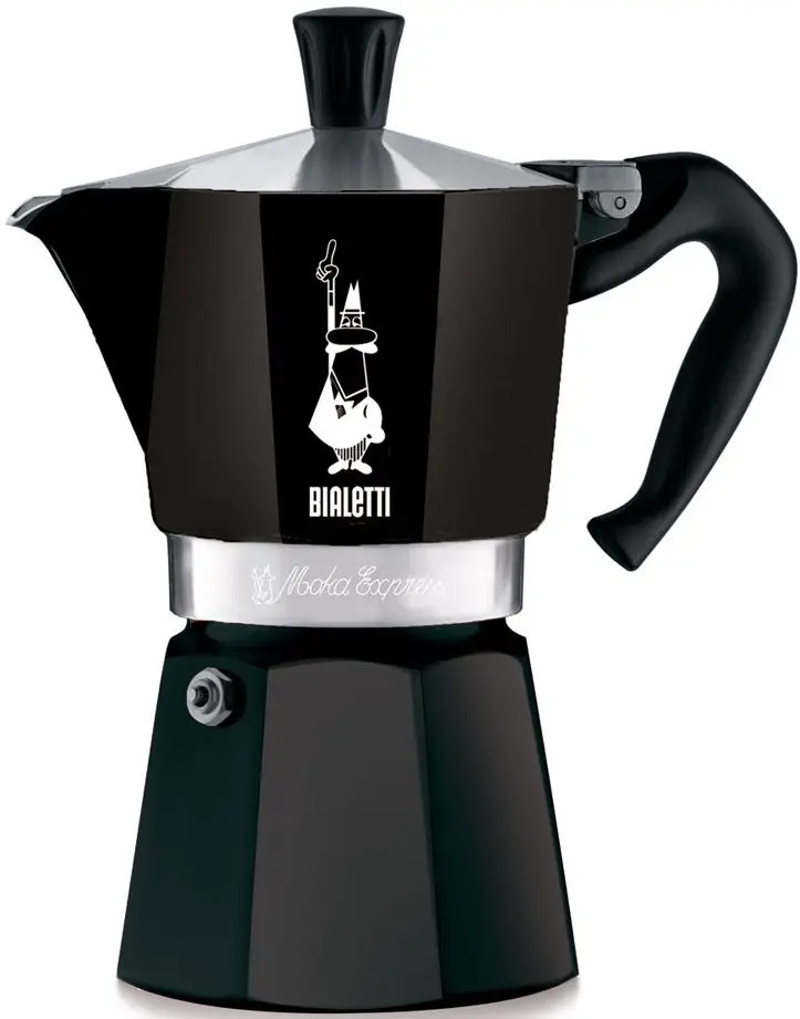 Гейзерная кофеварка Bialetti Moka Express 3TZ (Black)