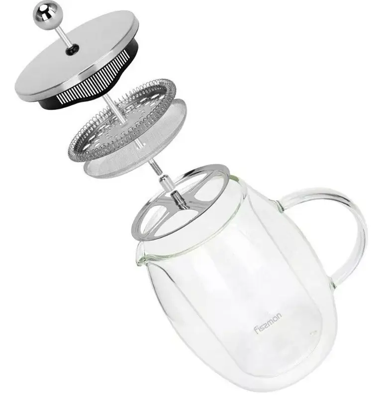 Френч-пресс Fissman 9127 0.6l (Transparent) - 3